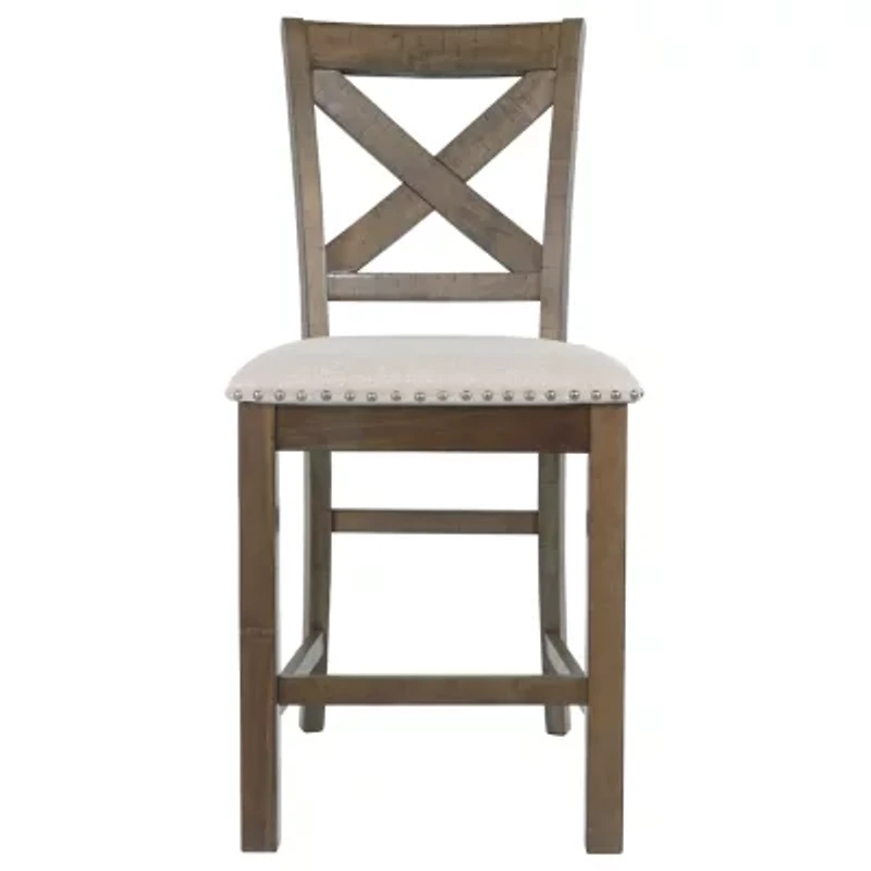 Signature Design by Ashley® Kavarna Set of 2 Upholstered Counter Height Stools
