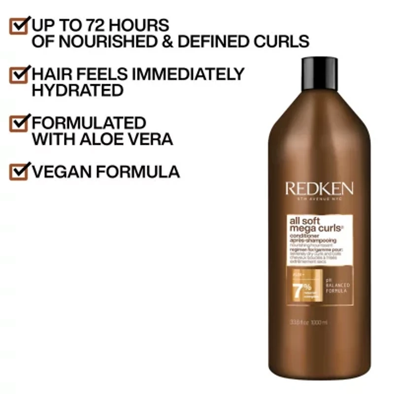 Redken All Soft Mega Curls Conditioner - 33.8 oz.