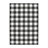 Covington Home Martinique Gingham Plaid Indoor Outdoor Rectangular Accent Rug