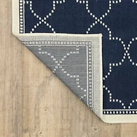 Covington Home Martinique Scallop Trellis Indoor Outdoor Rectangular Area Rug