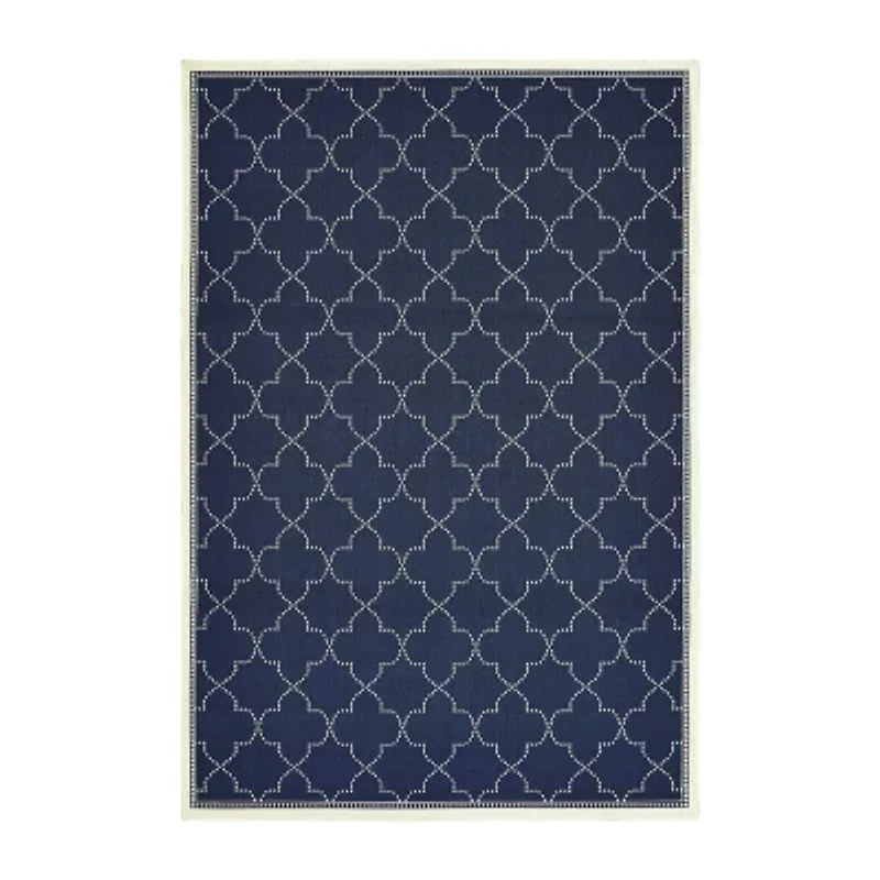Covington Home Martinique Scallop Trellis Indoor Outdoor Rectangular Area Rug
