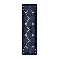 Covington Home Martinique Trellis 2'3"X7'6" Indoor Outdoor Rectangular Runner
