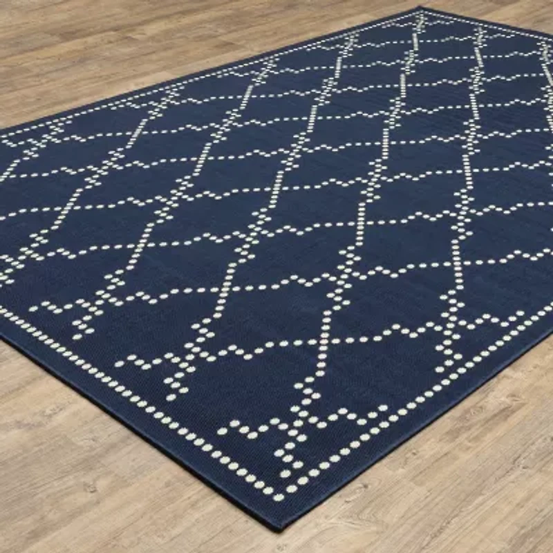 Covington Home Martinique Trellis Indoor Outdoor Rectangular Accent Rug