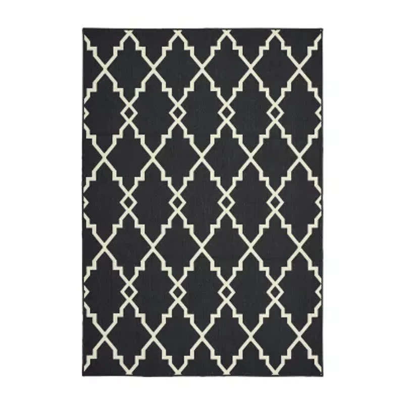 Covington Home Martinique Intricate Trellis Indoor Outdoor Rectangular Area Rug