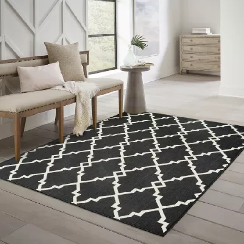 Covington Home Martinique Intricate Trellis Indoor Outdoor Rectangular Area Rug