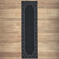 Covington Home Martinique Bordered 2'3"X7'6" Indoor Outdoor Rectangular Runner