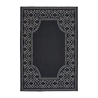 Covington Home Martinique Bordered Indoor Outdoor Rectangular Area Rug