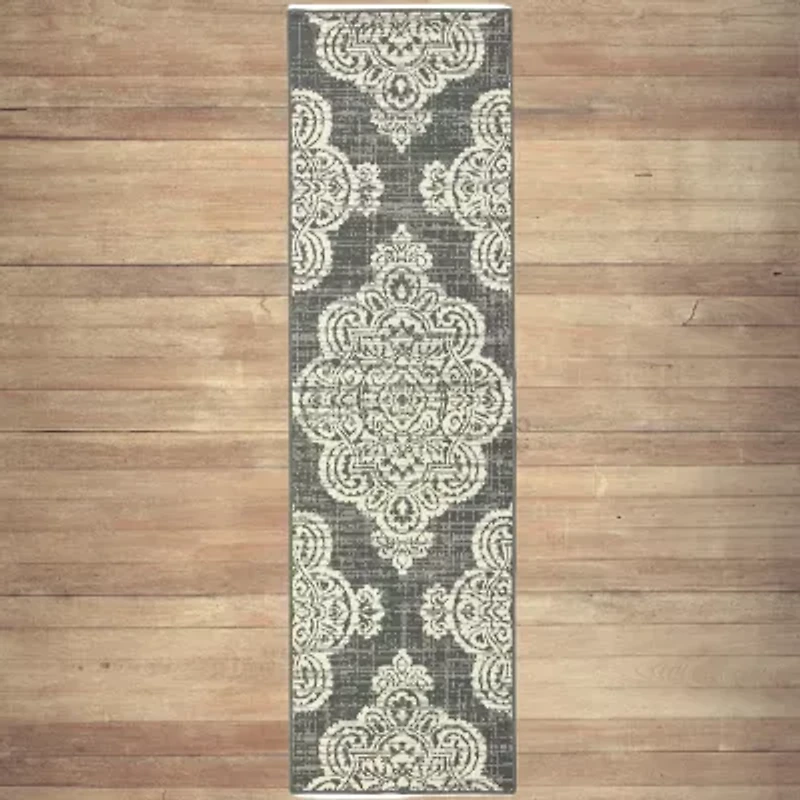 Covington Home Martinique Center 2'3"X7'6" Medallion Indoor Outdoor Rectangular Runner