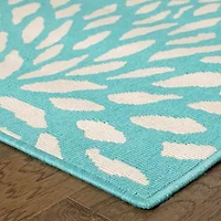 Covington Home Marquesas Blooms Indoor Outdoor Rectangular Acccent Rug