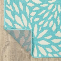 Covington Home Marquesas Blooms Indoor Outdoor Rectangular Area Rug