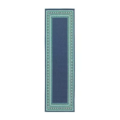 Covington Home Marquesas Border 2'3"X7'6" Indoor Outdoor Rectangular Runner