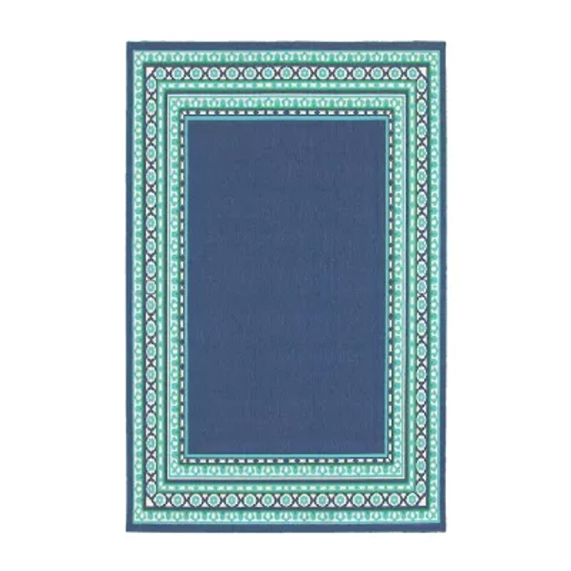 Covington Home Marquesas Border Indoor Outdoor Rectangular Accent Rug