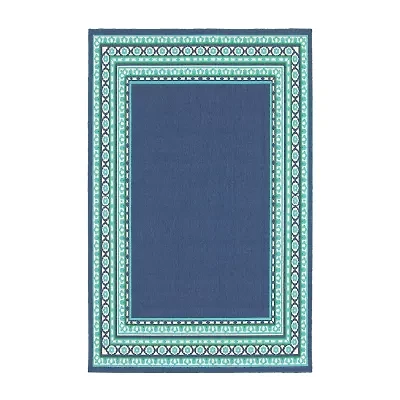 Covington Home Marquesas Border Indoor Outdoor Rectangular Accent Rug