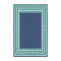 Covington Home Marquesas Border Indoor Outdoor Rectangular Accent Rug