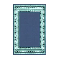 Covington Home Marquesas Border Indoor Outdoor Rectangular Area Rug