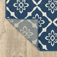 Covington Home Marquesas Floral Diamond Indoor Outdoor Rectangular Area Rug