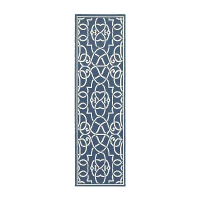 Covington Home Marquesas Intricate Trellis 2'3"X7'6" Indoor Outdoor Rectangular Runner