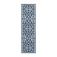 Covington Home Marquesas Intricate Trellis 2'3"X7'6" Indoor Outdoor Rectangular Runner