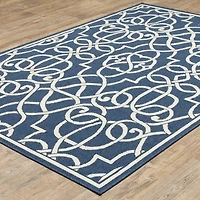 Covington Home Marquesas Intricate Trellis Indoor Outdoor Rectangular Accent Rug