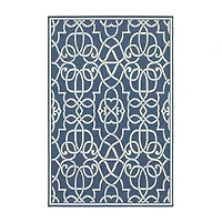 Covington Home Marquesas Intricate Trellis Indoor Outdoor Rectangular Accent Rug