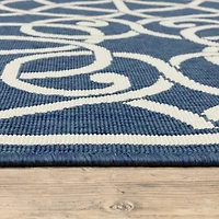 Covington Home Marquesas Intricate Trellis Indoor Outdoor Rectangular Accent Rug