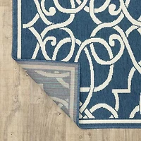 Covington Home Marquesas Intricate Trellis Indoor Outdoor Rectangular Area Rug