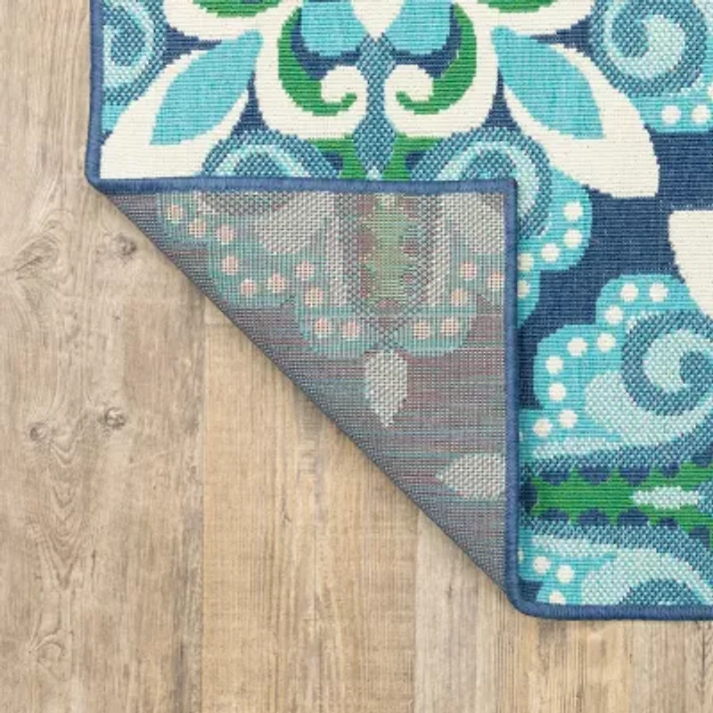 Covington Home Marquesas Medallion Indoor Outdoor Rectangular Area Rug