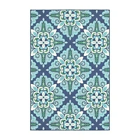 Covington Home Marquesas Medallion Indoor Outdoor Rectangular Area Rug