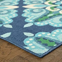 Covington Home Marquesas Medallion Indoor Outdoor Rectangular Area Rug