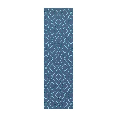 Covington Home Marquesas Morrocan Trellis 2'3"X7'6" Indoor Outdoor Rectangular Runner