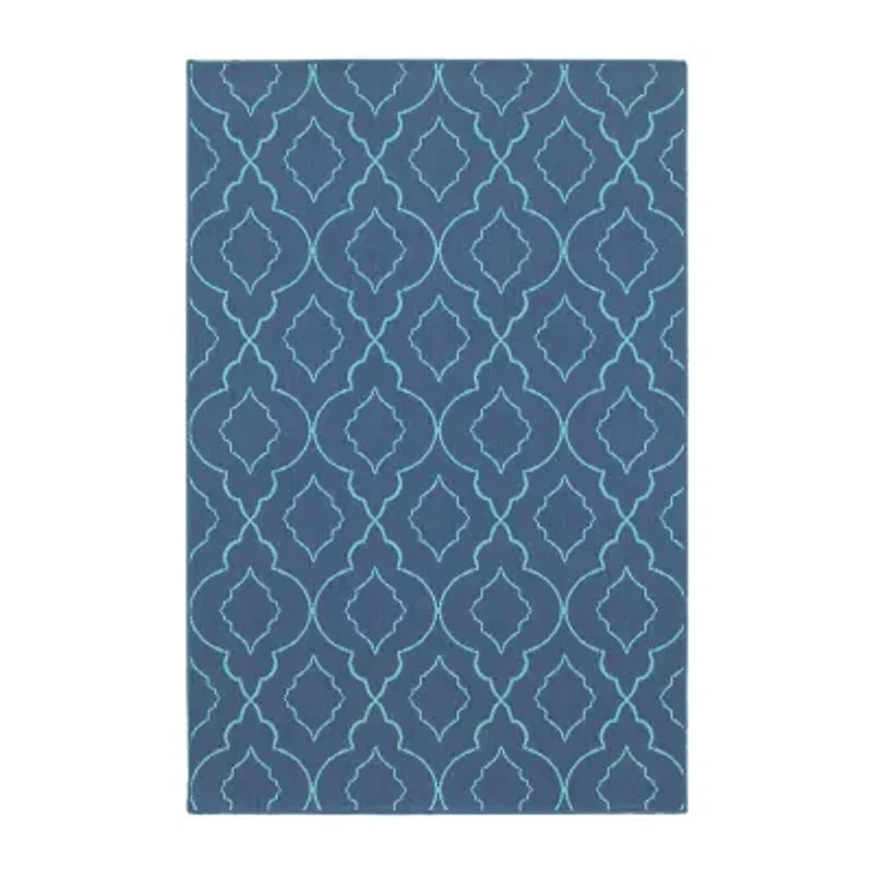 Covington Home Marquesas Morrocan Trellis Indoor Outdoor Rectangular Accent Rug