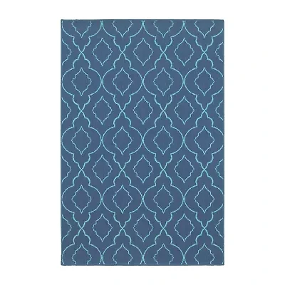 Covington Home Marquesas Morrocan Trellis Indoor Outdoor Rectangular Accent Rug