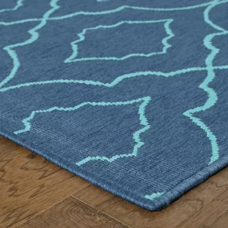 Covington Home Marquesas Morrocan Trellis Indoor Outdoor Rectangular Accent Rug