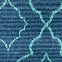Covington Home Marquesas Morrocan Trellis 7'10"X7'10" Indoor Outdoor Round Area Rug