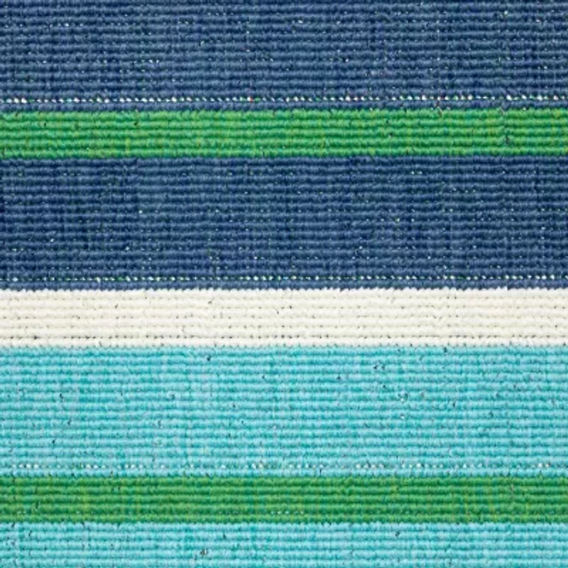 Covington Home Marquesas Multi Stripe Indoor Outdoor Rectangular Accent Rug
