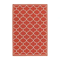 Covington Home Marquesas Scallop Trellis Indoor Outdoor Rectangular Accent Rug