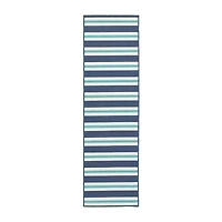 Covington Home Marquesas Striped 2'3"X7'6" Indoor Outdoor Rectangular Runner