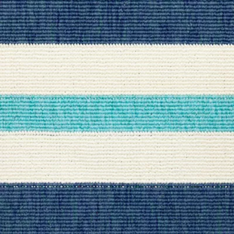 Covington Home Marquesas Striped 2'3"X7'6" Indoor Outdoor Rectangular Runner