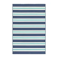 Covington Home Marquesas Striped Indoor Outdoor Rectangular Area Rug