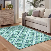 Covington Home Marquesas Floral Trellis Indoor Outdoor Rectangular Accent Rug