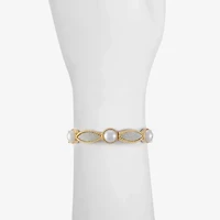 Monet Jewelry Womens Simulated Pearl Stretch Bracelet