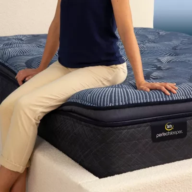 Serta Perfect Sleeper Cobalt Calm 15.25" Plush Pillow Top