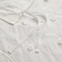 Intelligent Design Maize Cotton Jacquard Duvet Cover Set with Euro Shams and Throw Pillows