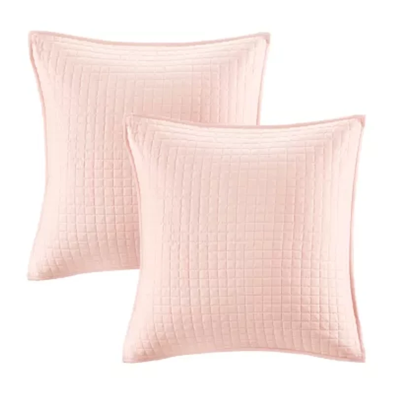 Intelligent Design Maize Cotton Jacquard Duvet Cover Set with Euro Shams and Throw Pillows