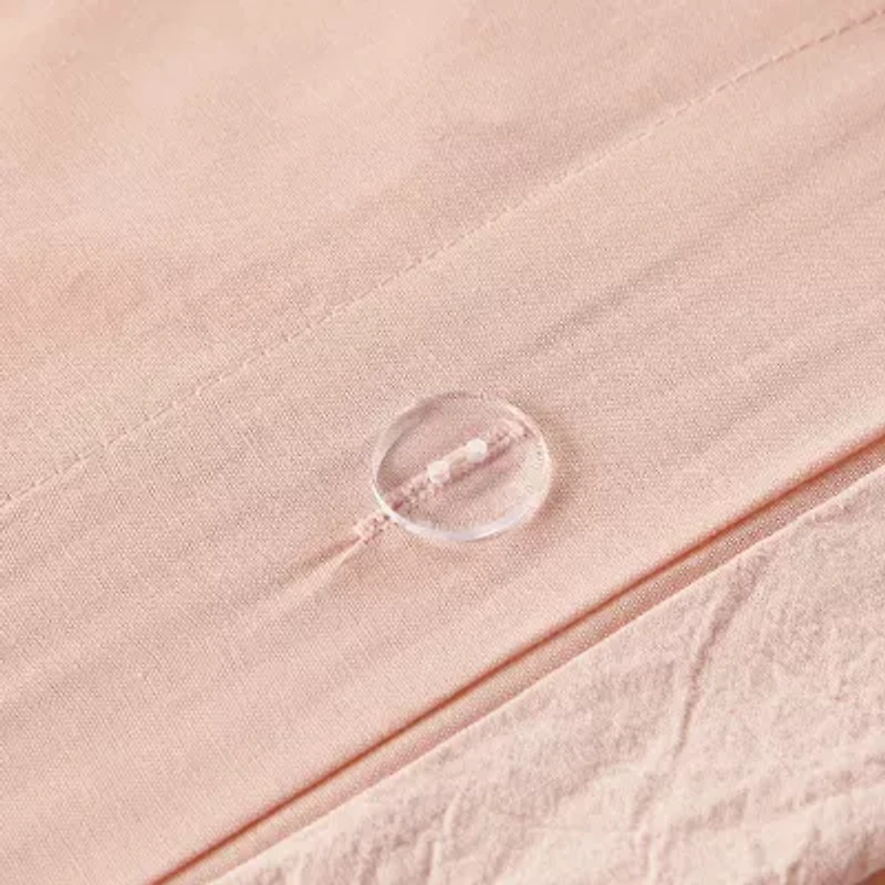 Intelligent Design Maize Cotton Jacquard Duvet Cover Set with Euro Shams and Throw Pillows