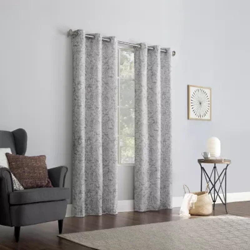 No 918 Kenji Grommet Top Energy Saving Sheer Single Curtain Panel