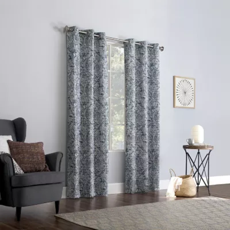 No 918 Kenji Grommet Top Energy Saving Sheer Single Curtain Panel