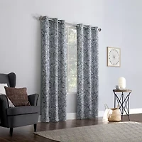 No 918 Kenji Grommet Top Energy Saving Sheer Single Curtain Panel