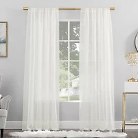 No 918 Mallory Rod Pocket Sheer Single Curtain Panel