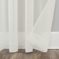 No 918 Mallory Rod Pocket Sheer Single Curtain Panel